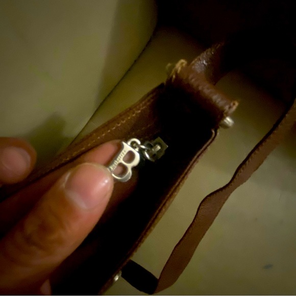 Vintage HIPSTER authentic Burberry shoulder bag leather - Picture 10 of 15